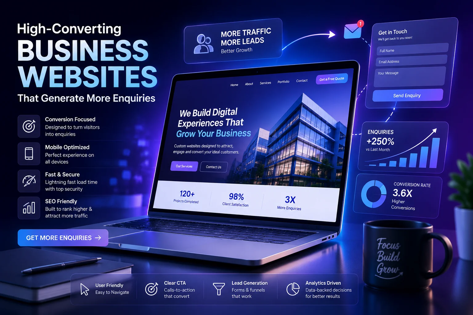 High-Converting Business Websites That Generate More Enquiries