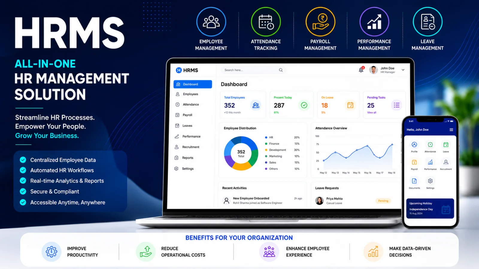 HRMS Software Built to Simplify Payroll,