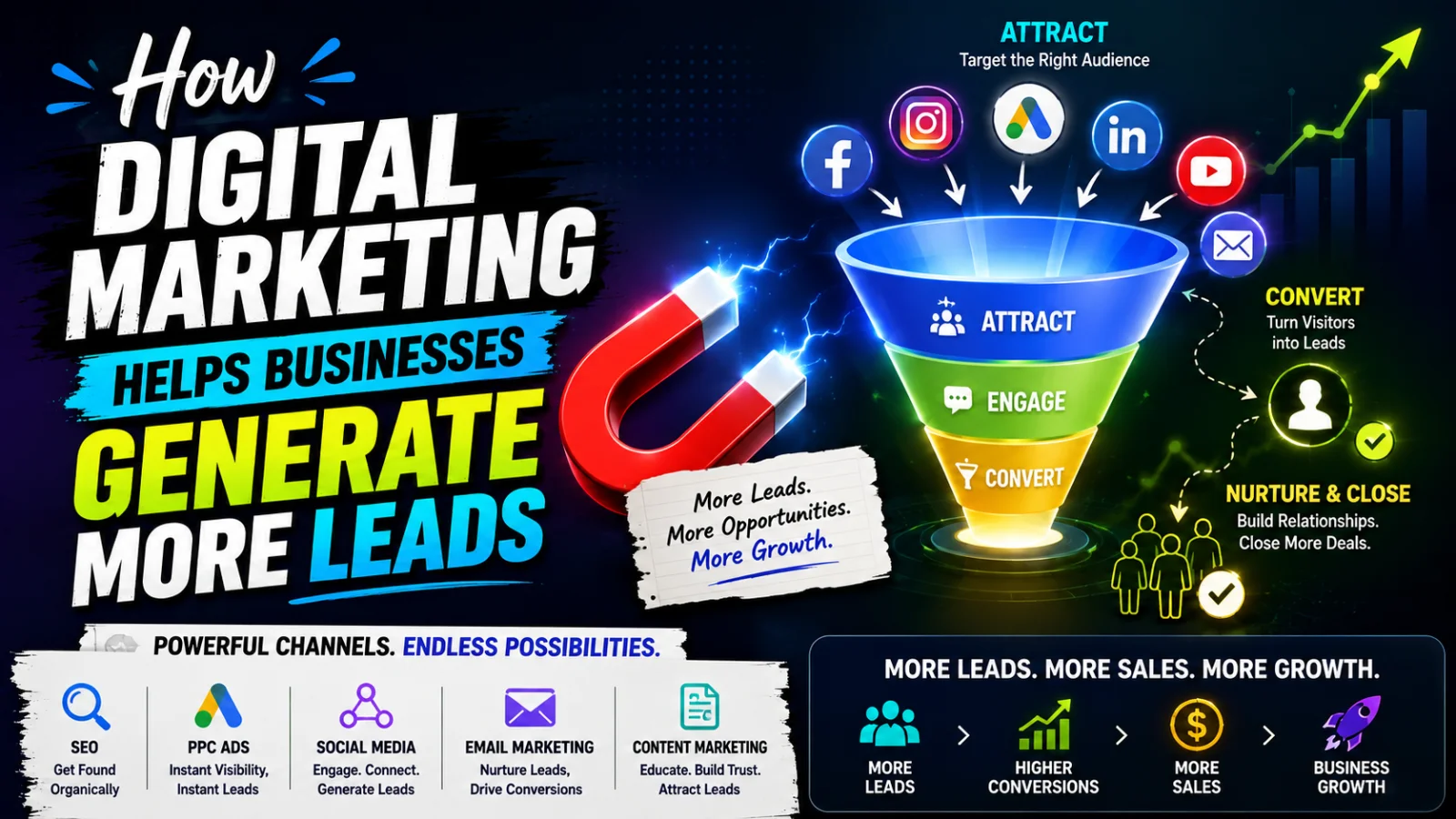 How Digital Marketing Helps Businesses Generate More Leads