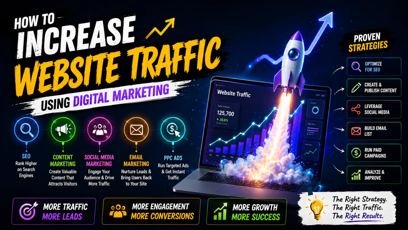 How to Increase Website Traffic Using Digital Marketing